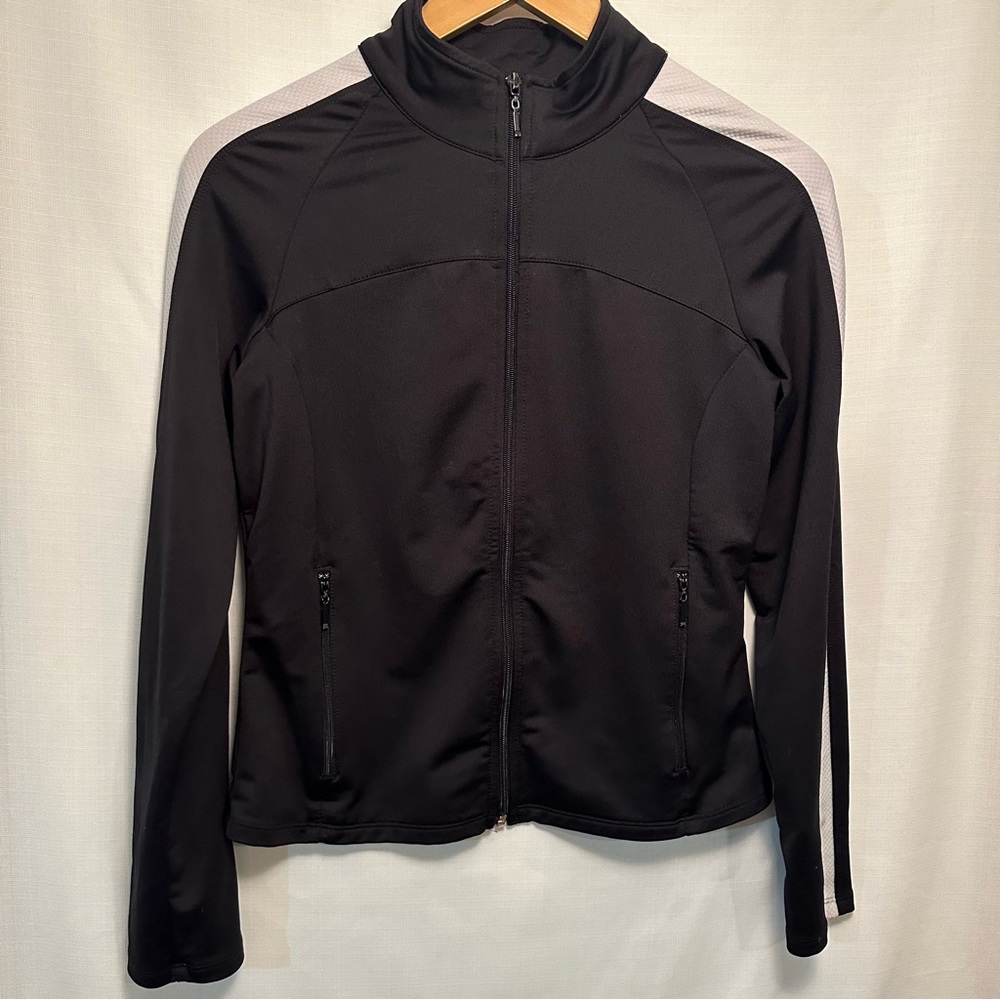 Prospirit Black Track Jacket with White Stripe Size Small